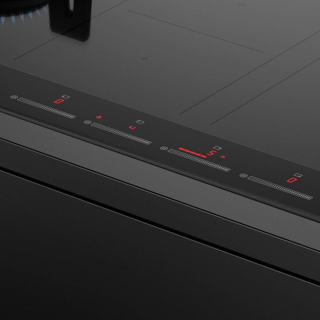 Fisher & Paykel 90cm Series 9 1 Burner + 4 Zone Hybrid Cooktop, 2 SmartZones, LPG CGI905DLPTB4