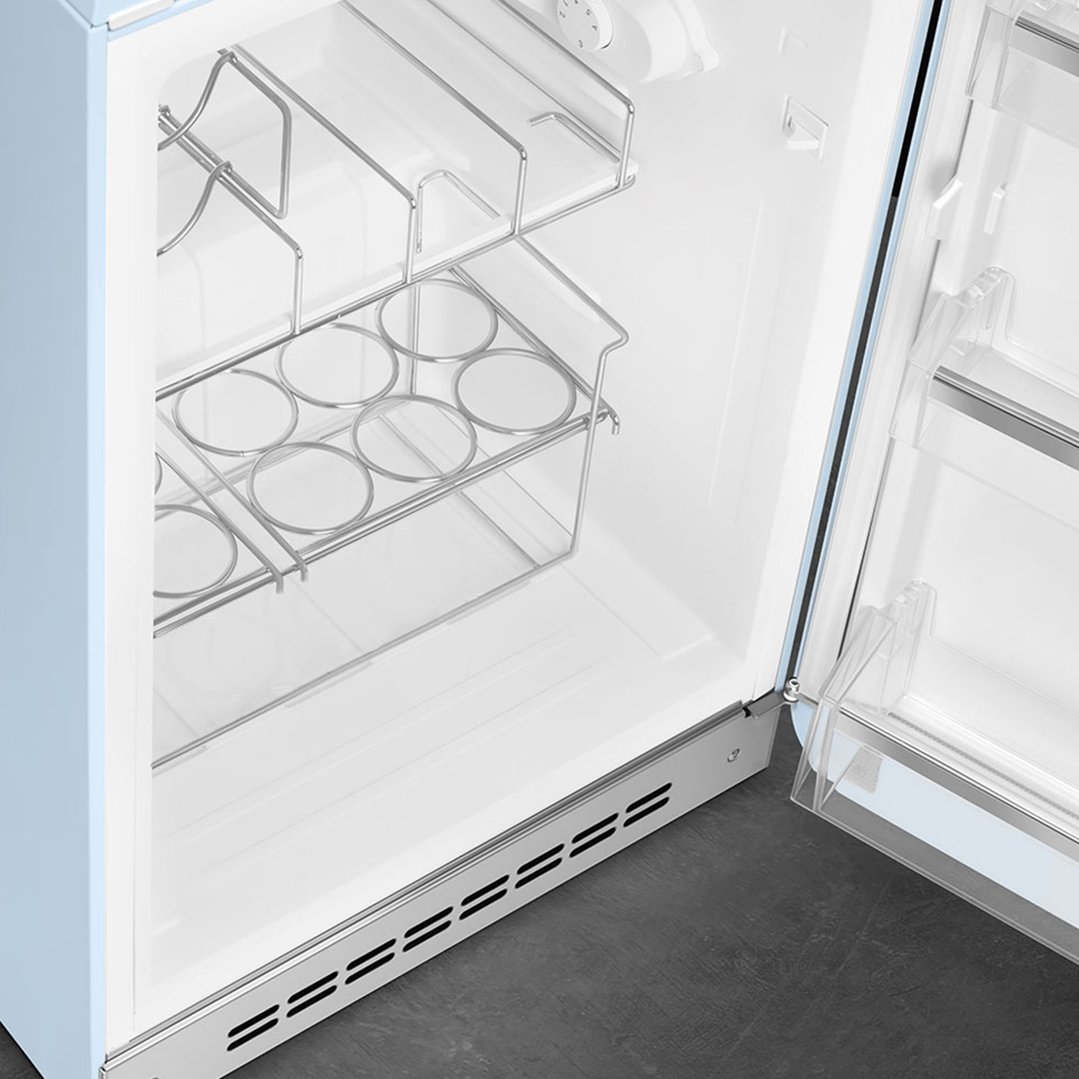 Smeg FAB10 50's Style Retro Refrigerator Right Hand Hinge - Pastel Blue FAB10HRPB6