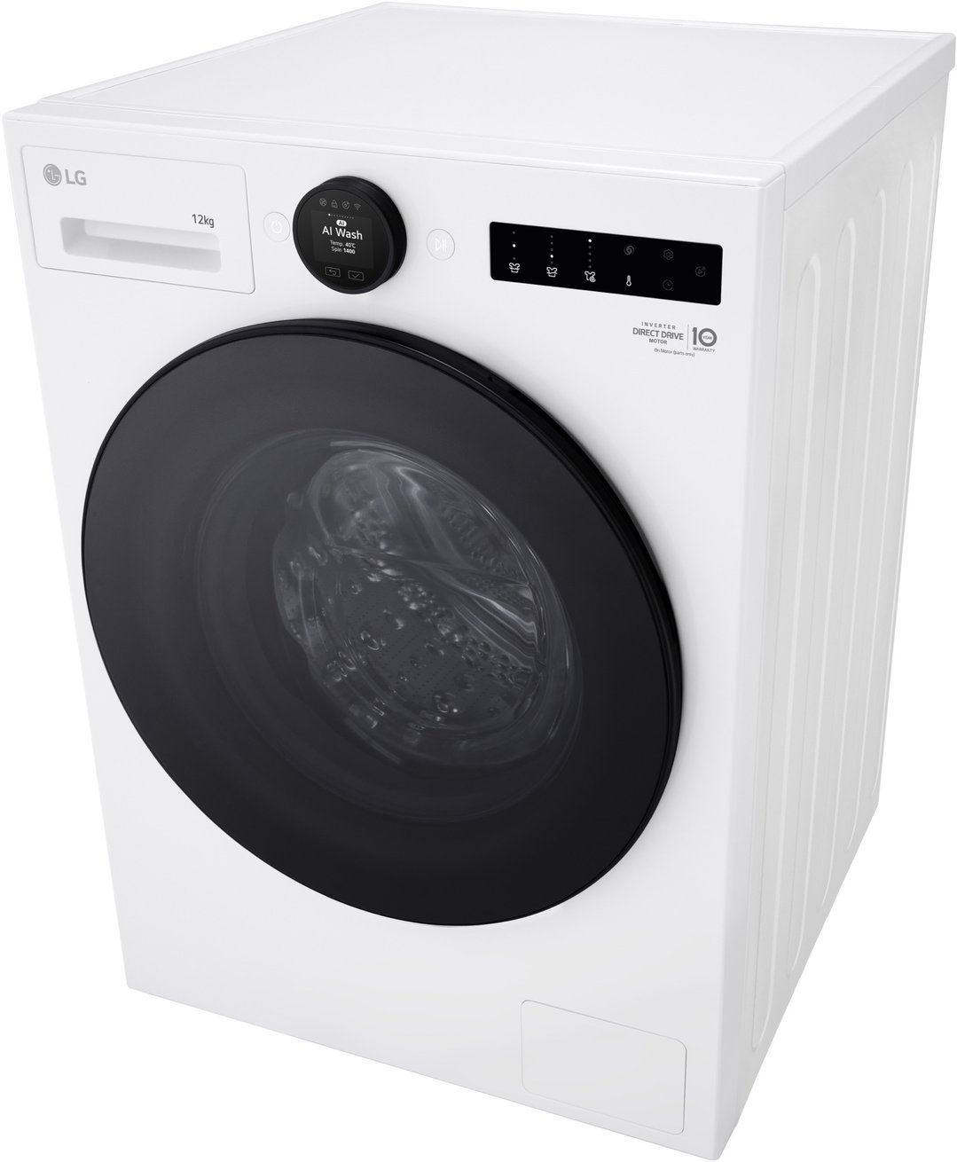 LG 12kg Series 9 Front Load Washer White - Steam+ WX9-1412W