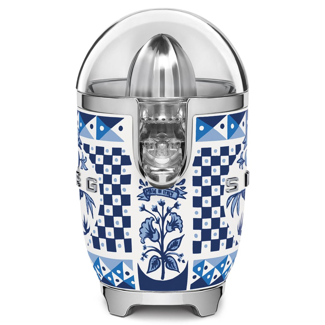 Smeg 50's Style Dolce & Gabbana Citrus Juicer - Blue Mediterraneo CJF01DGBAU