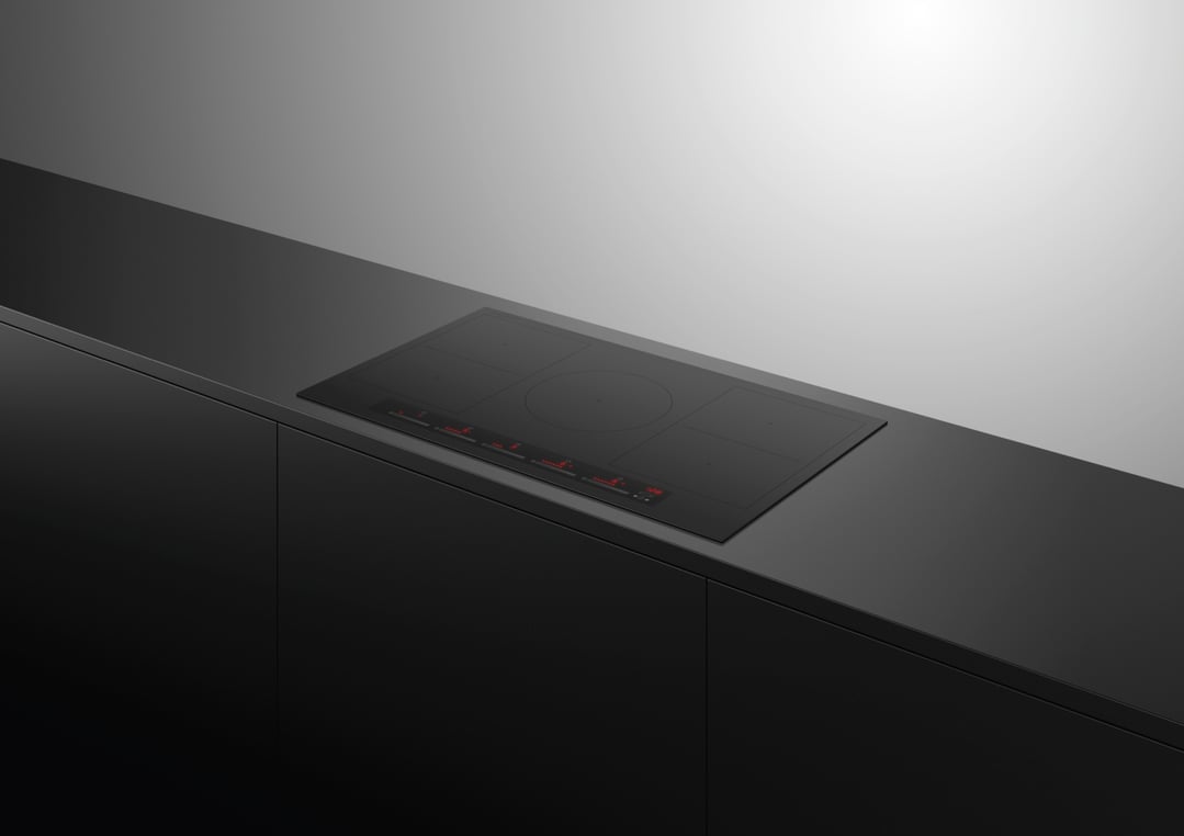 Fisher & Paykel 90cm Series 7, 5 Zone Induction Cooktop, 2 SmartZones, Black CI905ZZDTB5