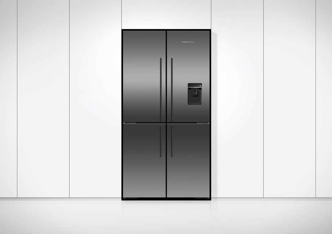 Fisher & Paykel 538L Series 7 Quad Door Refrigerator Freezer, Ice & Water RF605QDUVB2