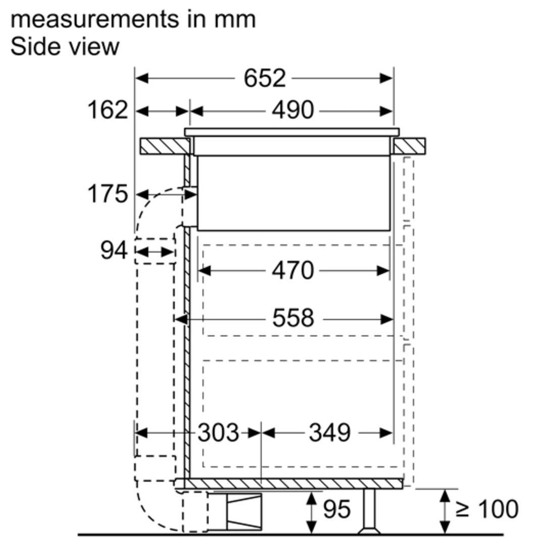 Neff Induction Hob 80cm with Integrated Ventilation System T58TL6EN2
