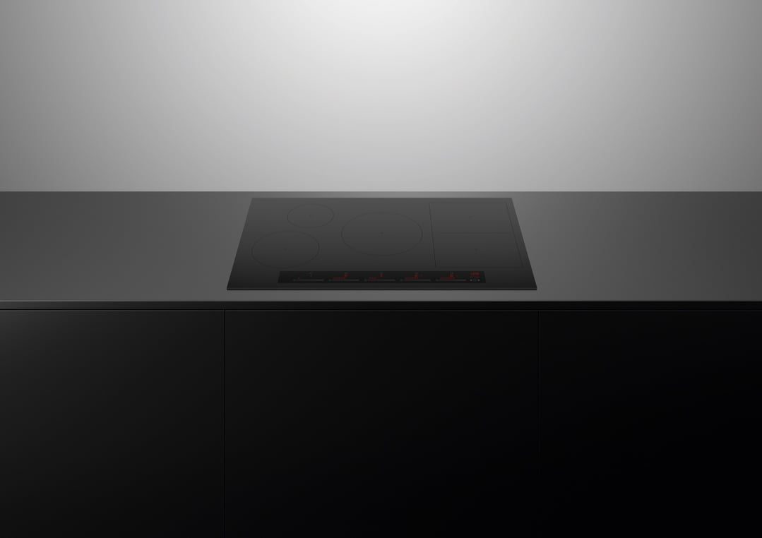 Fisher & Paykel 90cm Series 7, 5 Zone Induction Cooktop, SmartZone, Black CI905ZDTB5