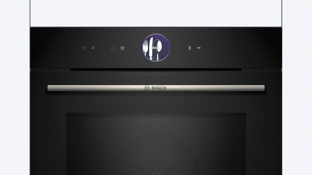 Bosch 60cm Series 8 Multifunction Pyrolytic oven with Microwave - TFT Touch display Plus HMG7761B1A