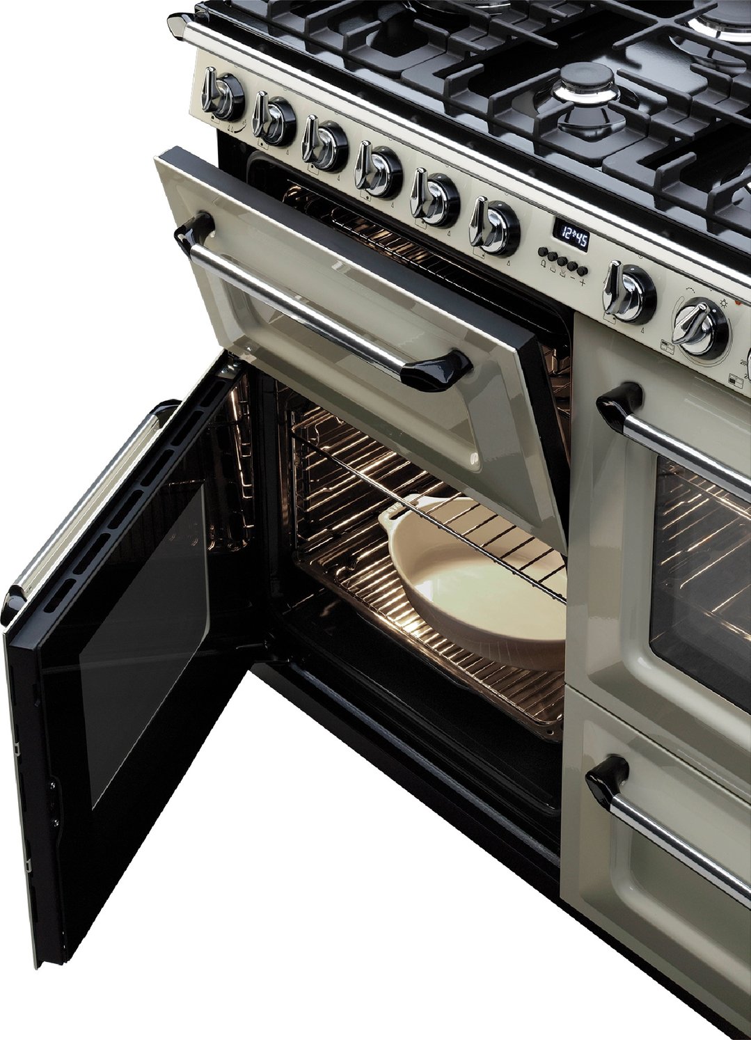 Smeg 110cm Victoria Aesthetic Freestanding Dual Fuel Oven/Stove TRA4110P