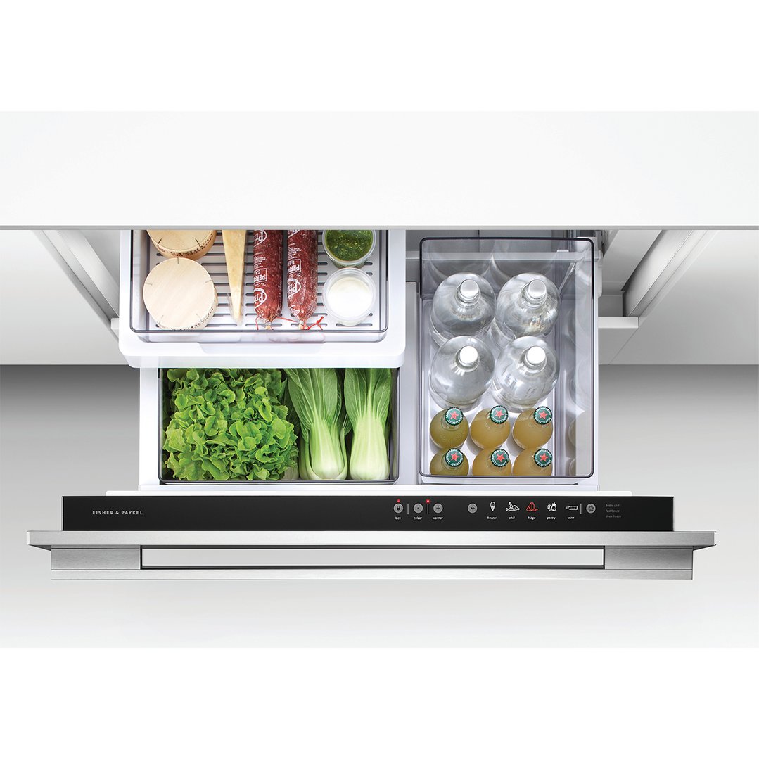 Fisher & Paykel 90cm Series 9 Integrated CoolDrawer™ Multi-temperature Drawer RB90S64MKIW1