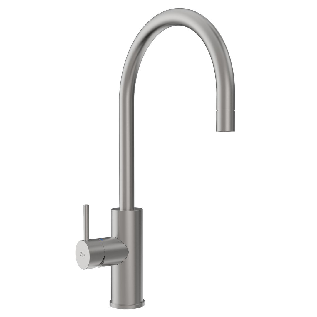 Zip Mixer Tap Mains CUBE Brushed Gunmetal 95804Z19