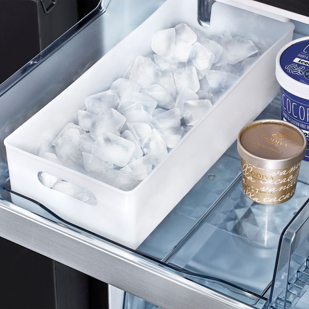 Hitachi 569L 4 Door French Door Fridge - Glass Clear Black RWB640PT1GCK