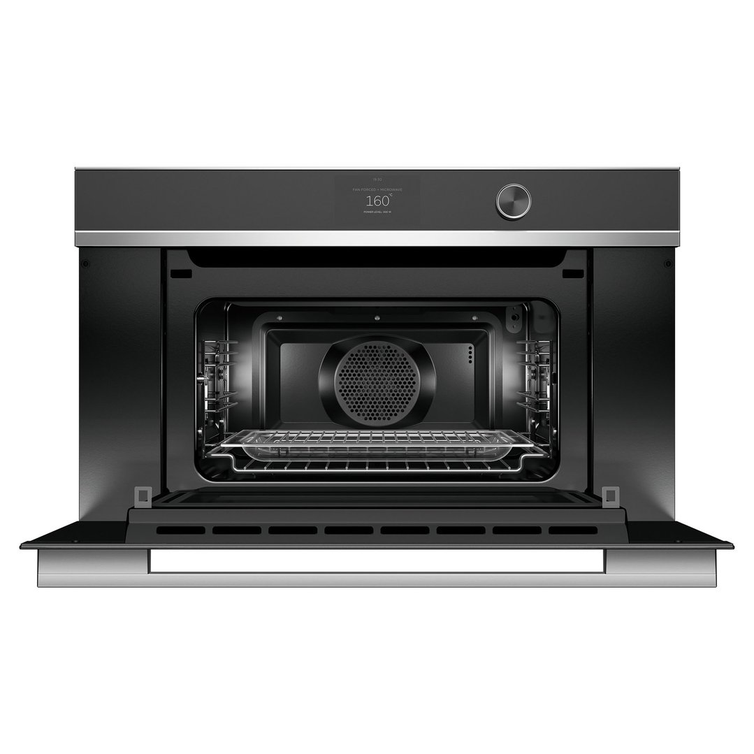 Fisher & Paykel 76cm Series 9 Contemporary Compact Combi-Microwave Oven OM76NDTDX1