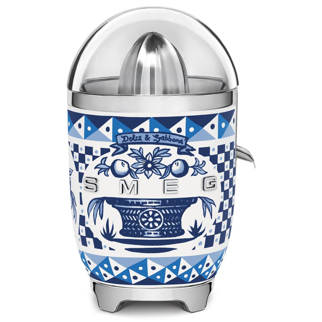 Smeg 50's Style Dolce & Gabbana Citrus Juicer - Blue Mediterraneo CJF01DGBAU