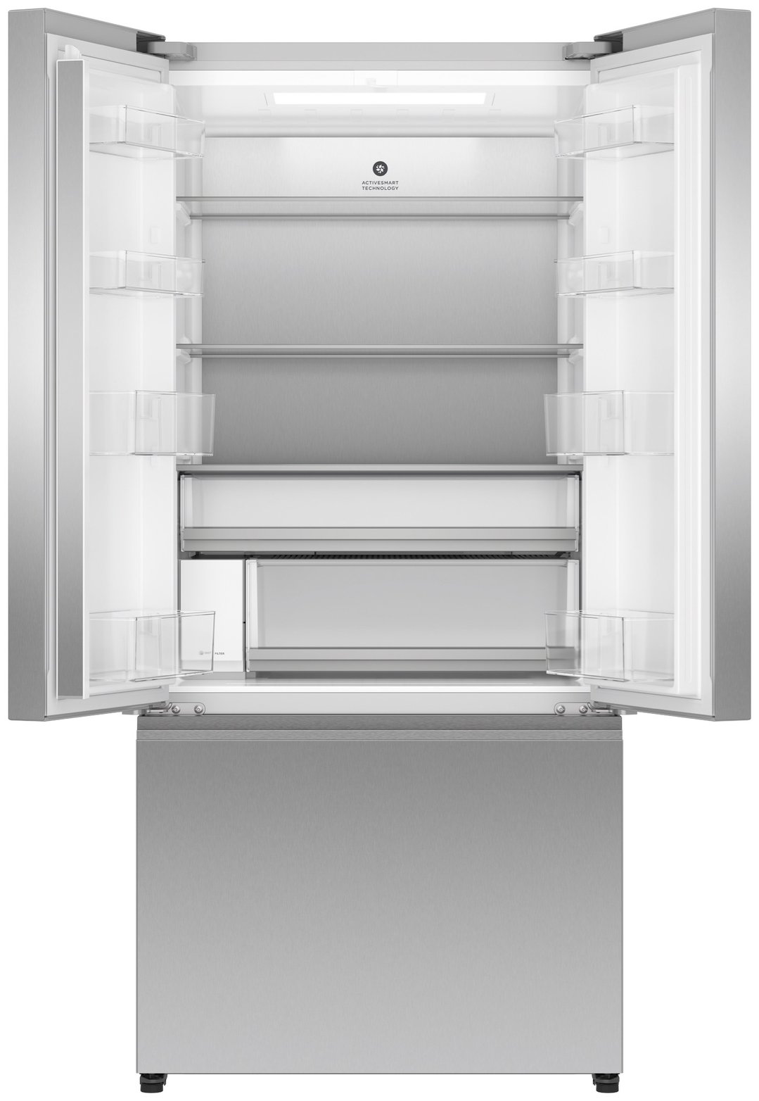 Fisher & Paykel 511L Series 7 Stainless Steel French Door Refrigerator Freezer, Ice & water RF505ANUX1