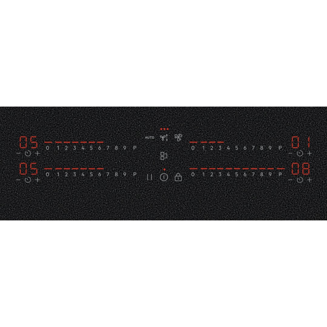 AEG 80cm 4 Zone Induction Cooktop with Integrated Rangehood NCH84B03FZ