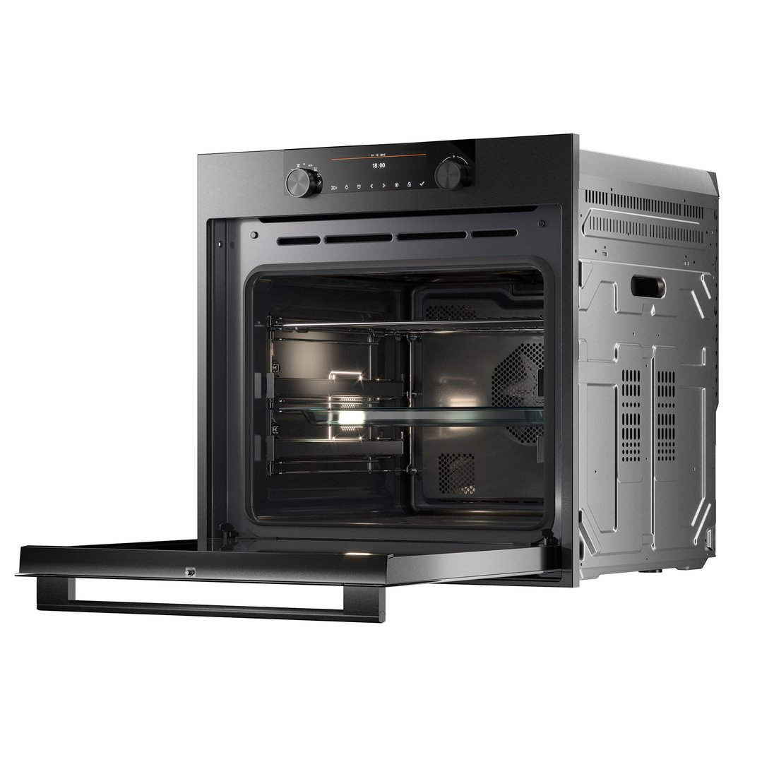 Asko 60cm Craft Pyrolytic Oven Black steel OP8687B