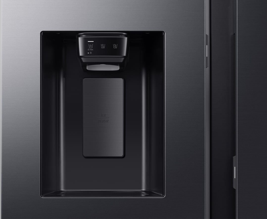 Samsung 615L Side-by-Side Refrigerator AI Home - Black SRS6500BA