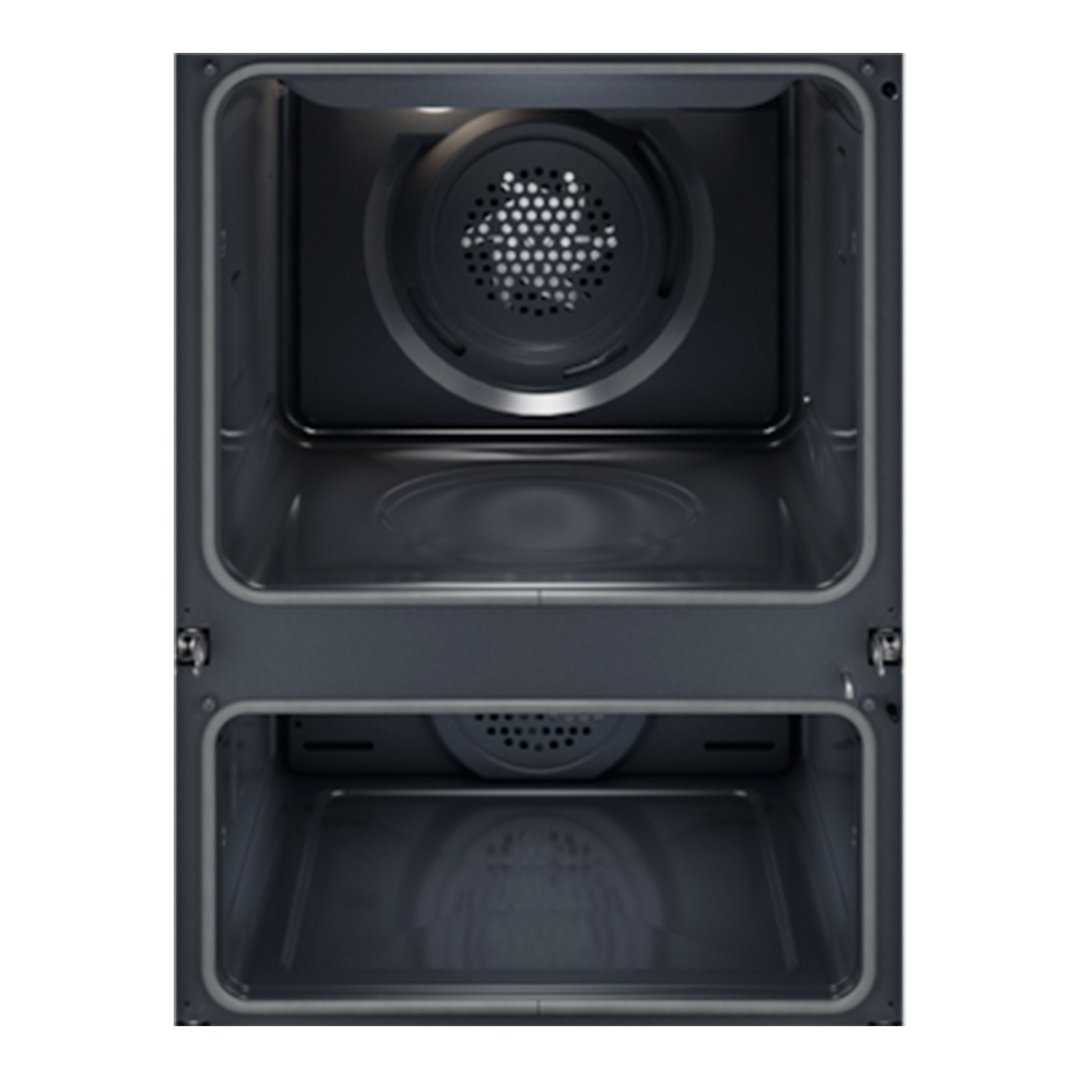 Electrolux 60cm Pyrolytic Double Oven with SteamBake, Black - 600 Series EVEP6626DF