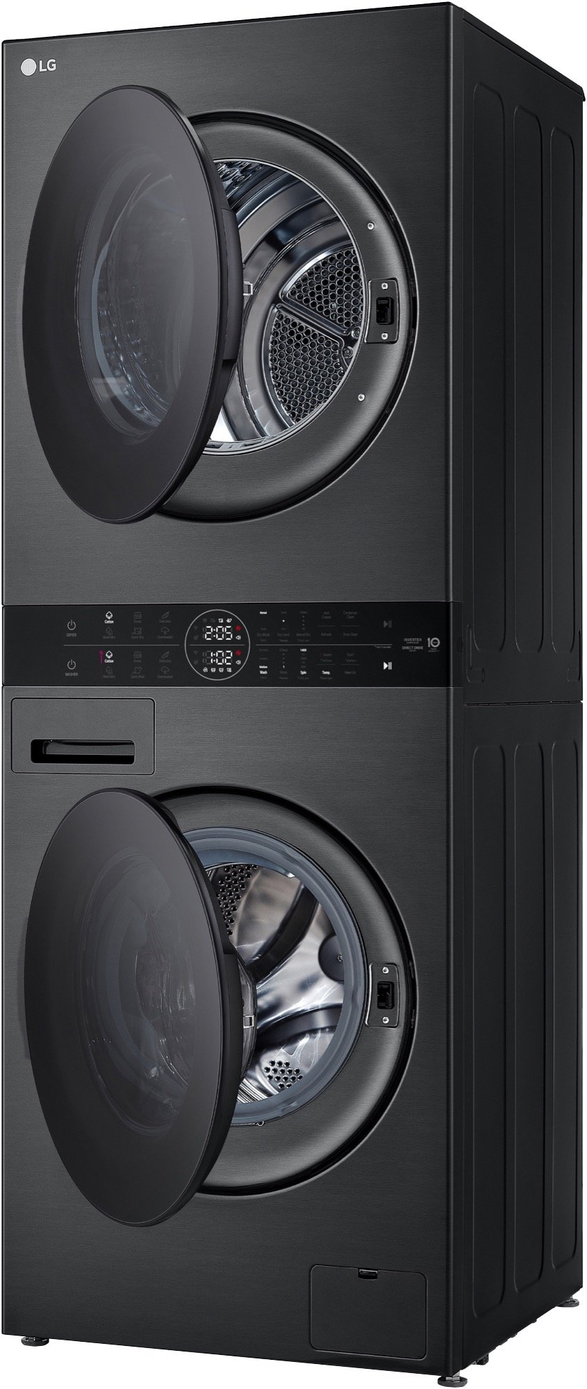 LG 12/10kg WashTower™ Stacked Washer Dryer - Black WWT-1210BX