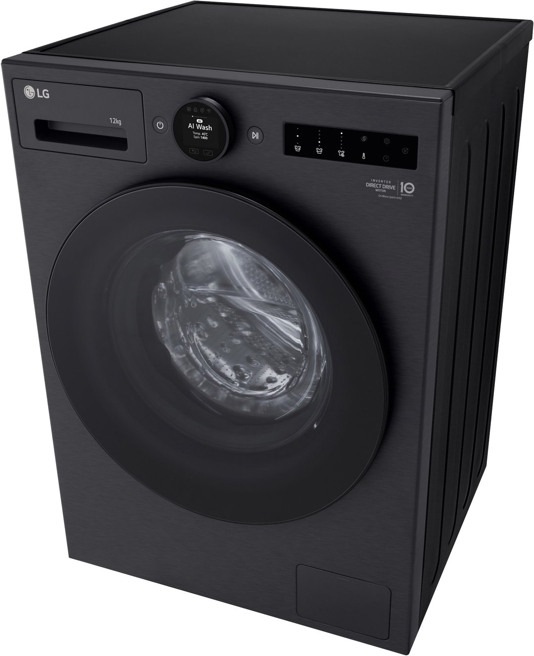 LG 12kg Series 9 Front Load Washer Matte Black - Steam+ WX9-1412MB