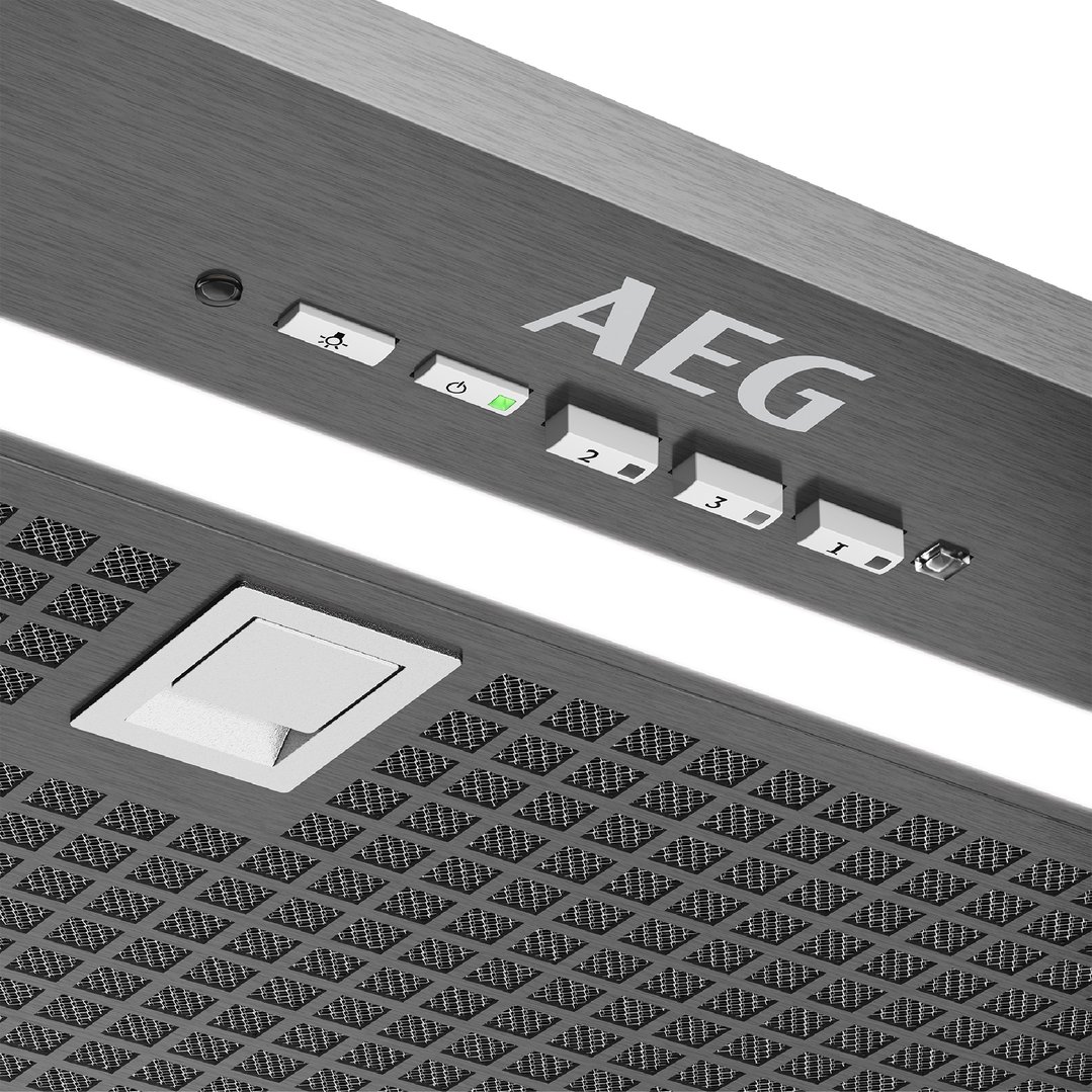 AEG 52cm Integrated Rangehood in Dark Stainless Steel DGE7670HB