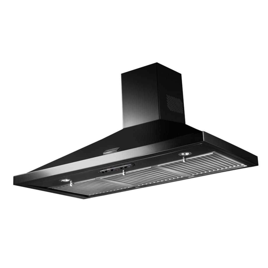 Falcon 90cm Canopy Rangehood Black FALHDCP90BC
