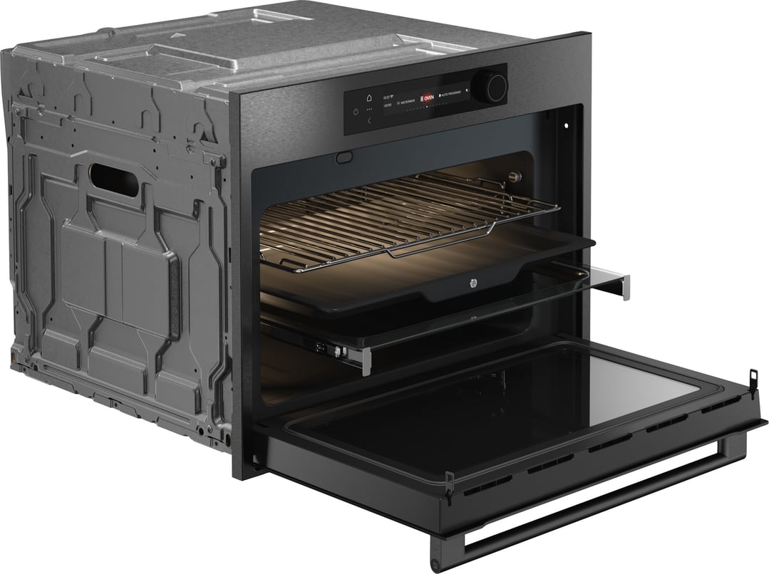ASKO Craft Frame 45cm Combi Microwave Oven - Black Steel OCM64BSH-AU