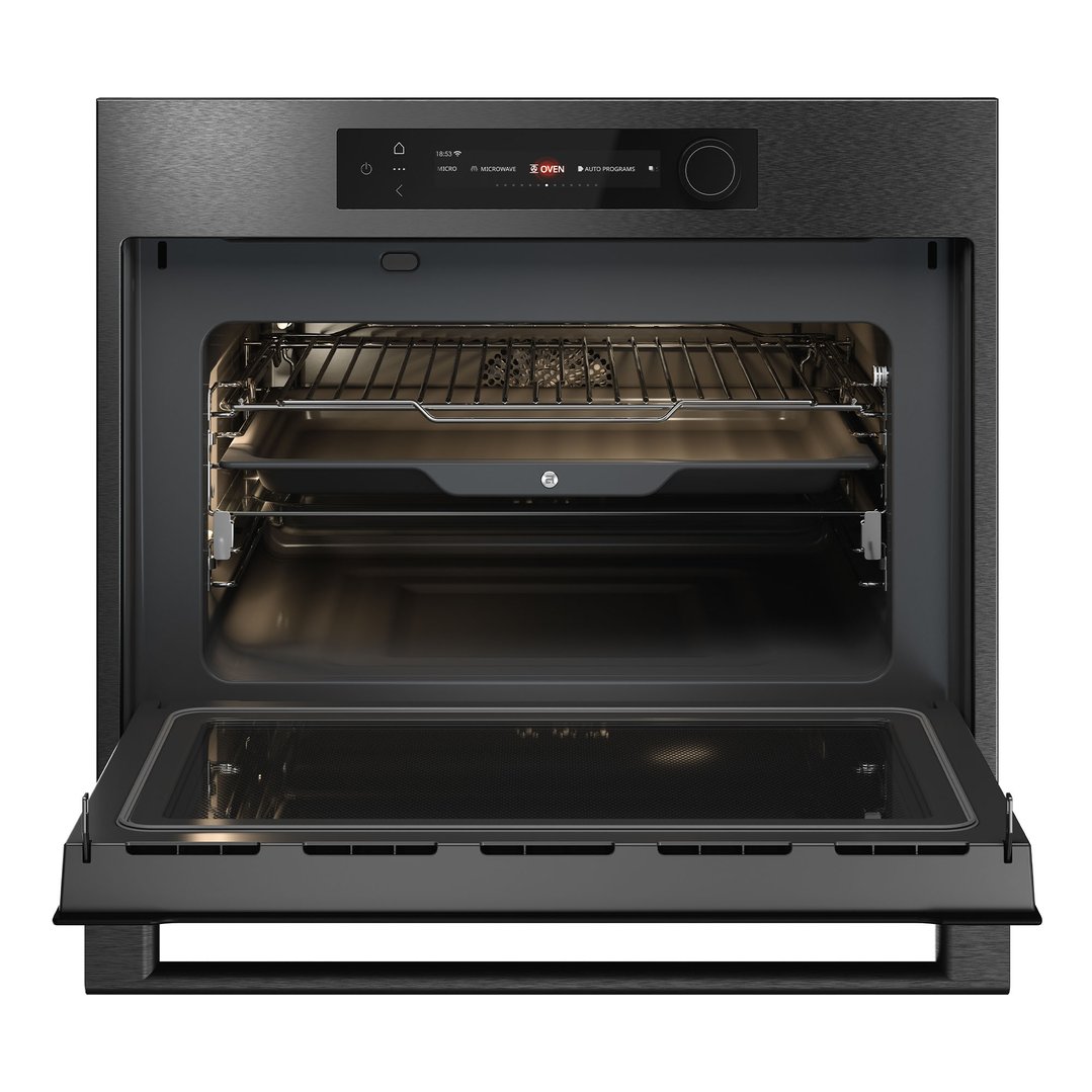 ASKO Craft Frame 45cm Combi Microwave Oven - Black Steel OCM64BSH-AU