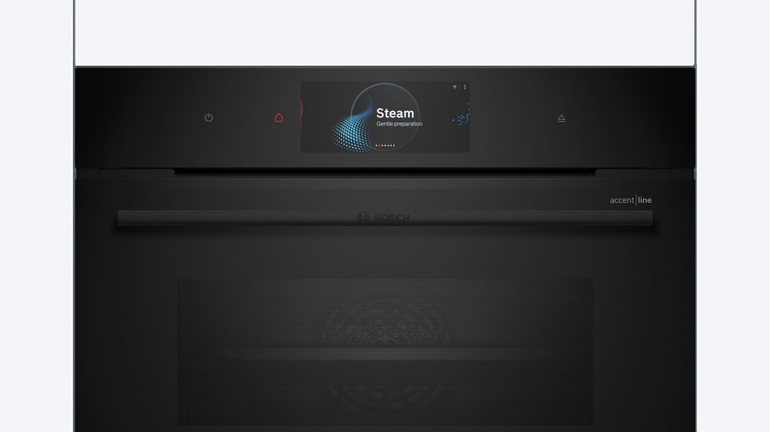 Bosch Series 8 Built-in compact oven with steam function 60 x 45 cm Black CSG958DB1