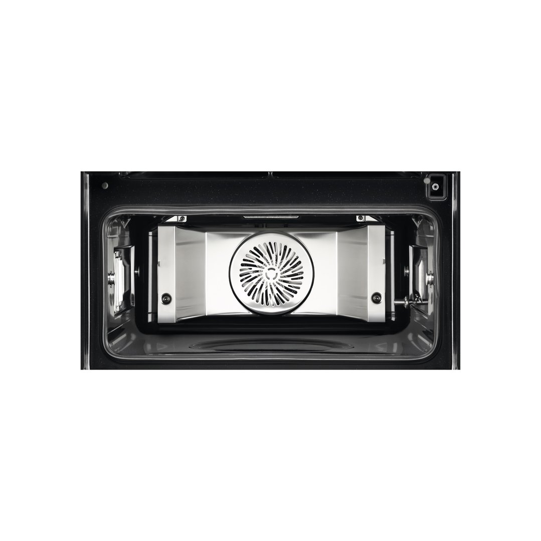 AEG 45cm Multifunction 24 Matte Black Steam Pro Compact Oven NKB9A82KT