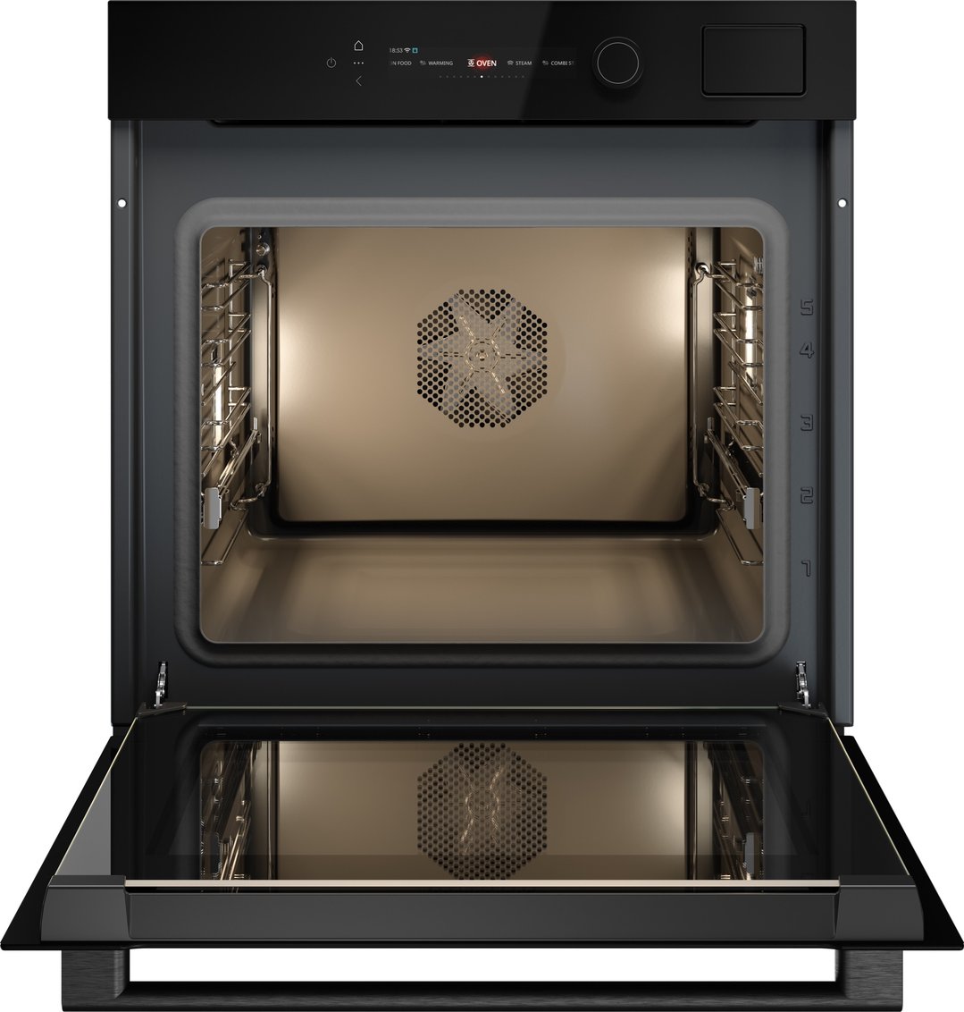 ASKO Craft Glass 60cm Combi Steam Oven - Black Glass OCS56BGH-AU