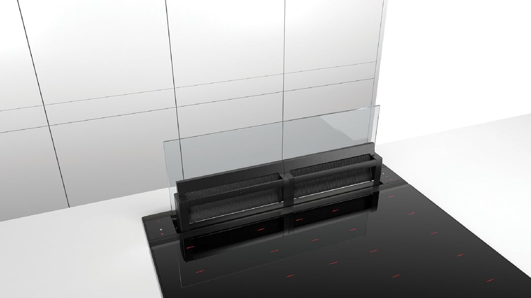 Bosch Series 8 Downdraft Ventilation 80 cm Clear Glass DDW88MM66