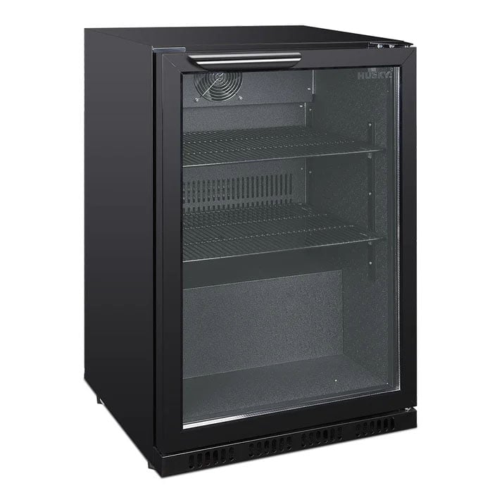 Husky 122L Single Door Home Bar Drinks Chiller - Black C1HHMBBKAU