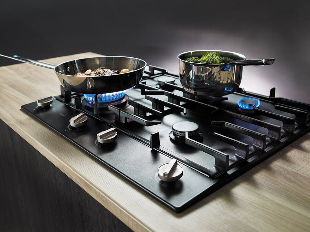 Asko 60cm Gas Cooktop Graphite Black HG1666AD