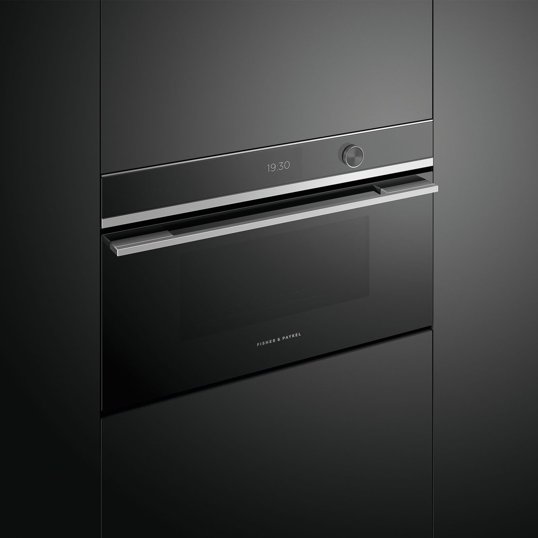 Fisher & Paykel 76cm Series 9 Contemporary Compact Combi-Microwave Oven OM76NDTDX1