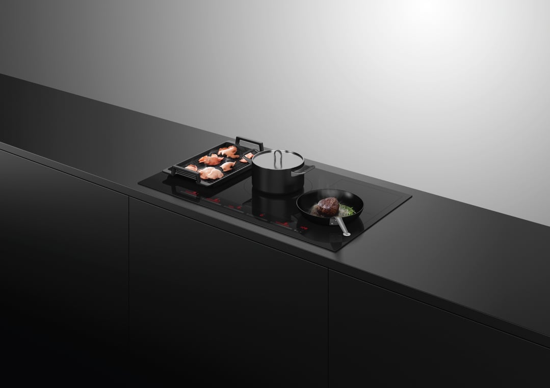 Fisher & Paykel 90cm Series 7, 5 Zone Induction Cooktop, 2 SmartZones, Grey CI905ZZDTG5