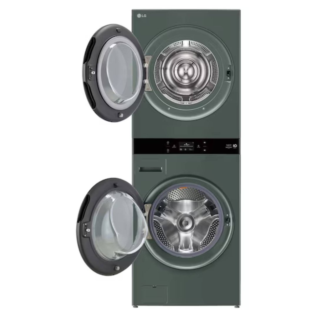 LG AI WashTower™ 19/10kg All-In-One Stacked Washer Dryer - Forest Green WWT-1910FGX
