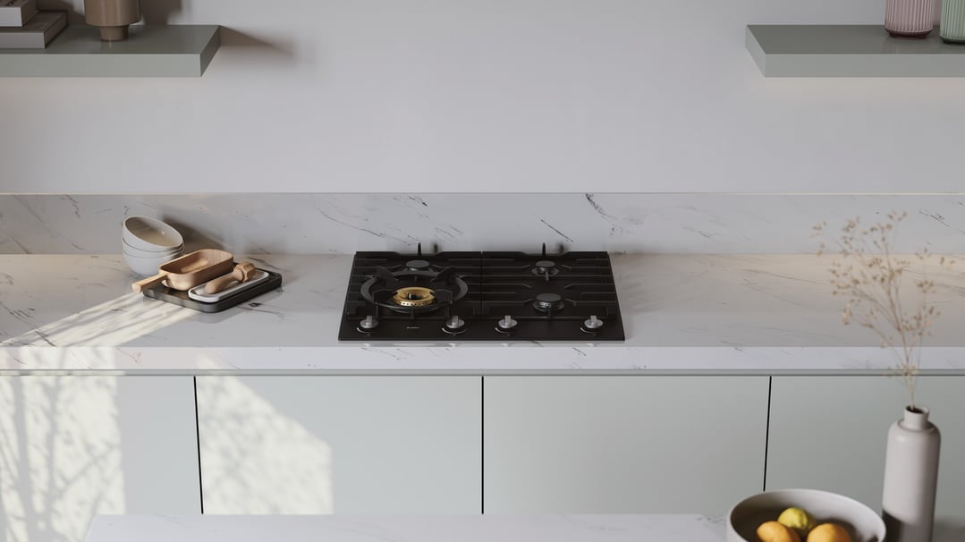 Asko 60cm Gas Cooktop Graphite Black HG1666AD