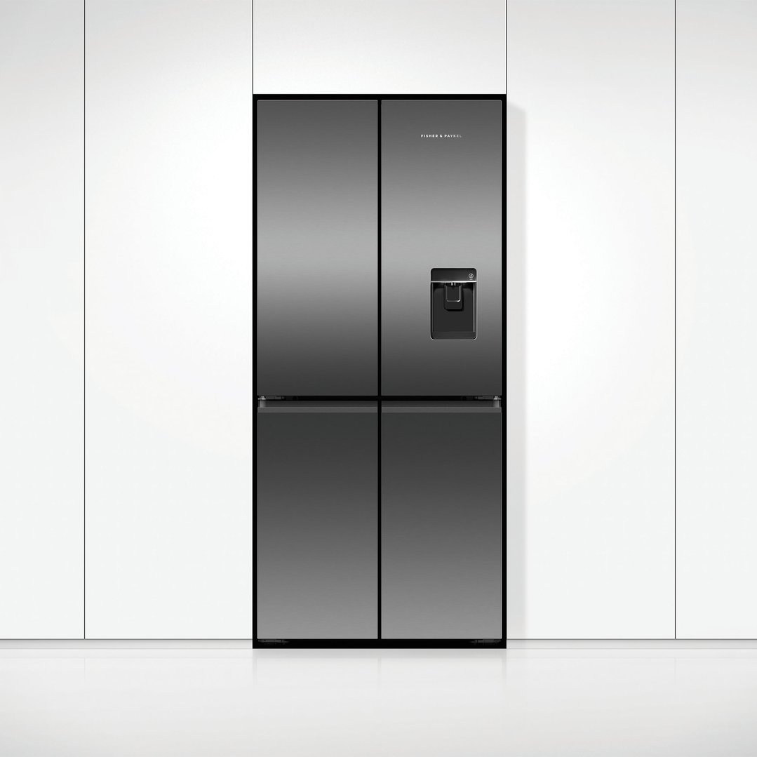 Fisher & Paykel 498L Series 7 Quad Door Refrigerator Freezer, Ice & Water RF500QNUB1