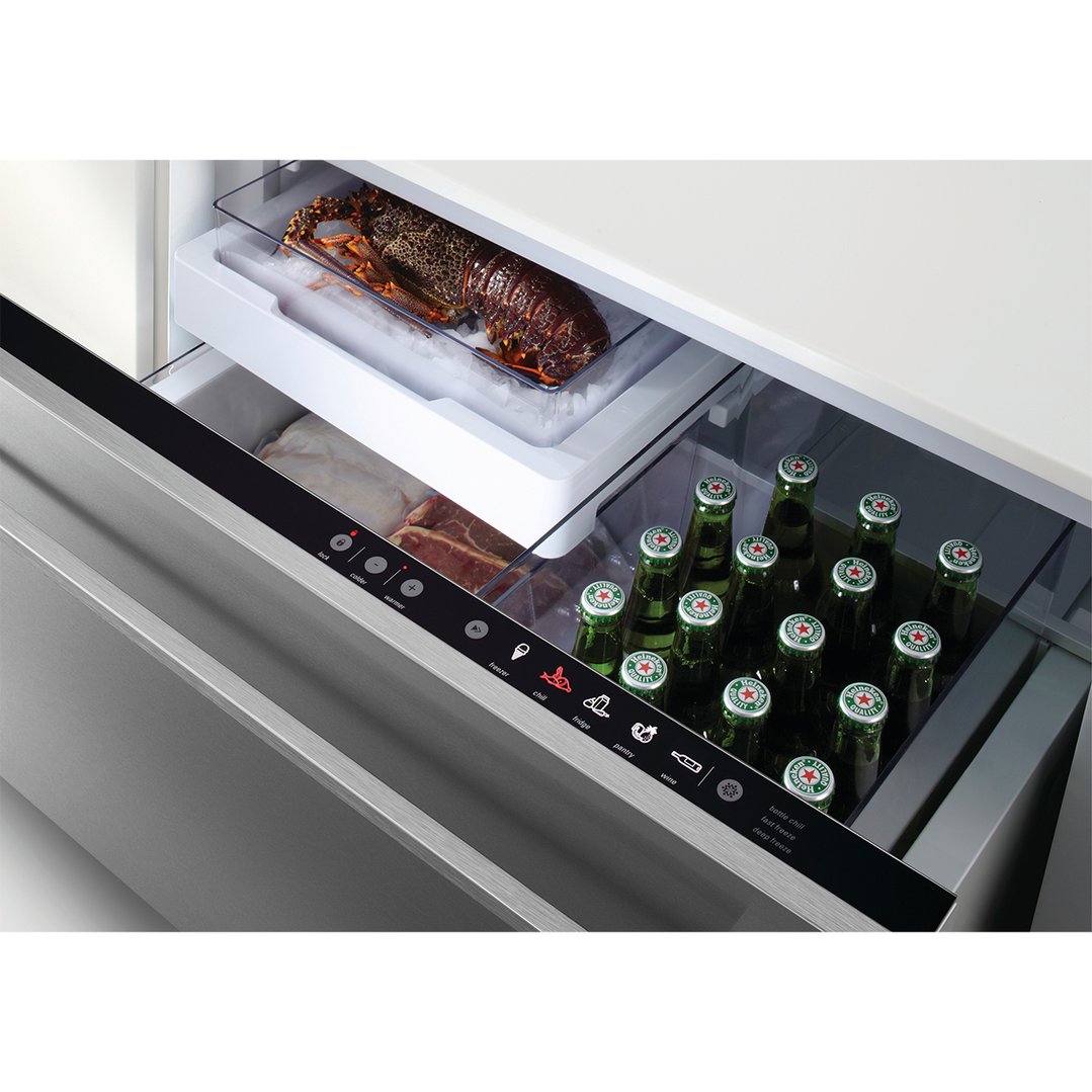 Fisher & Paykel 90cm Series 9 Integrated CoolDrawer™ Multi-temperature Drawer RB90S64MKIW1