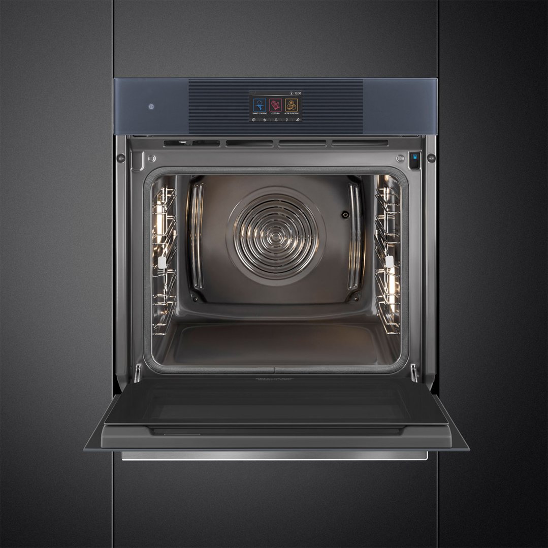 Smeg Linea 60cm Pyro Steam Oven - Neptune Grey SOPA6104S2PG