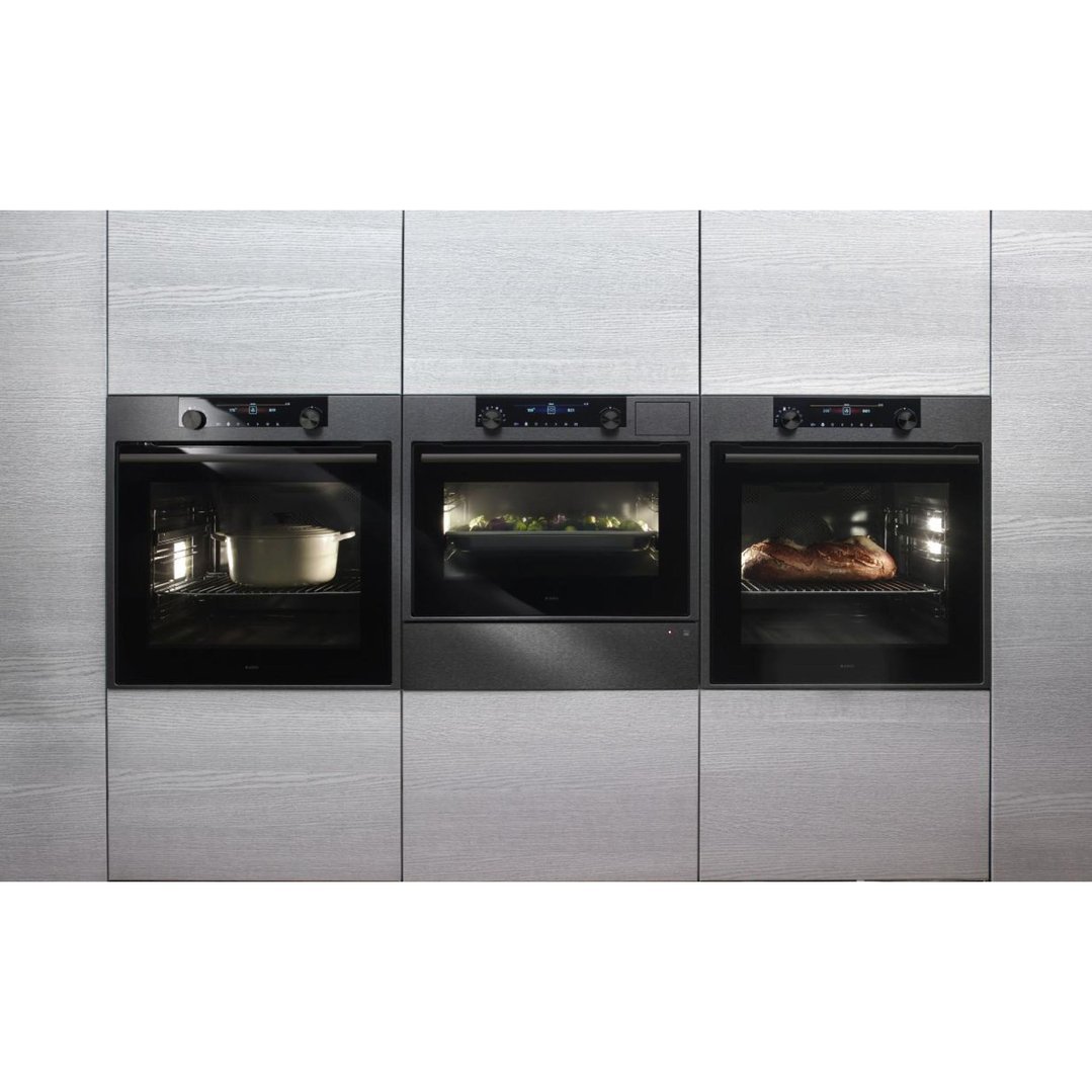 Asko 60cm Craft Pyrolytic Oven Black steel OP8687B