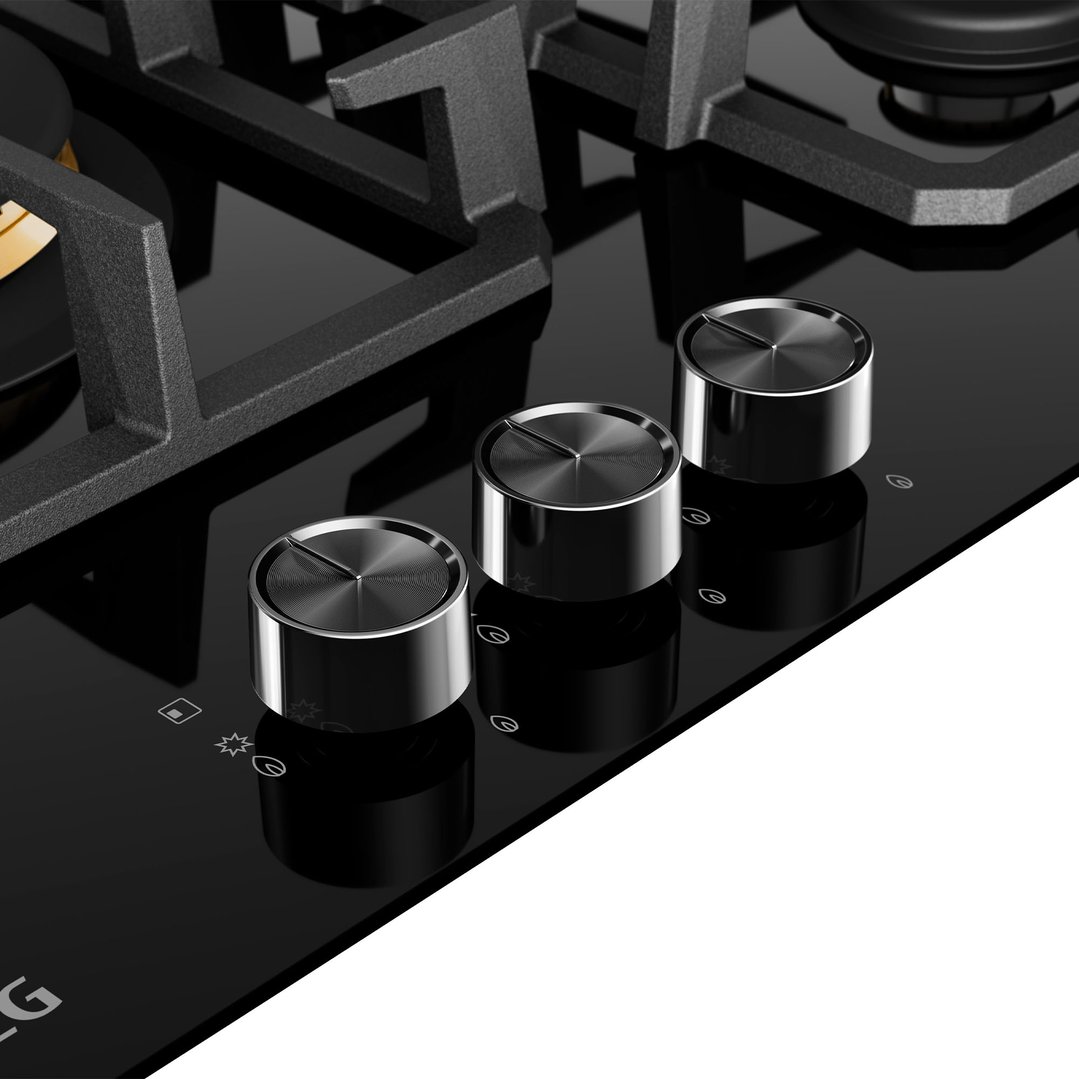 AEG 60cm 3 Burner Ceramic Glass Gas Cooktop HGC6366BB