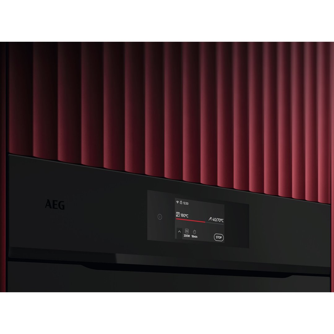 AEG 45cm COMBIQUICK® Matte Black Microwave Oven NKK8A701T