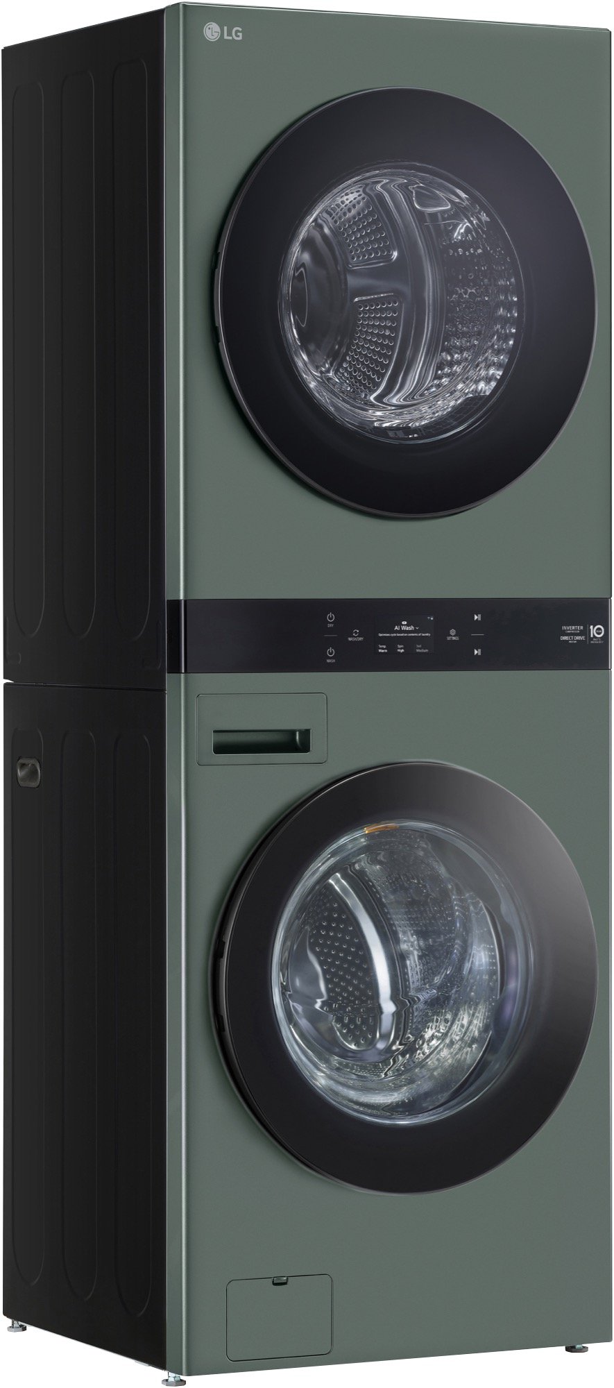 LG AI WashTower™ 19/10kg All-In-One Stacked Washer Dryer - Forest Green WWT-1910FGX