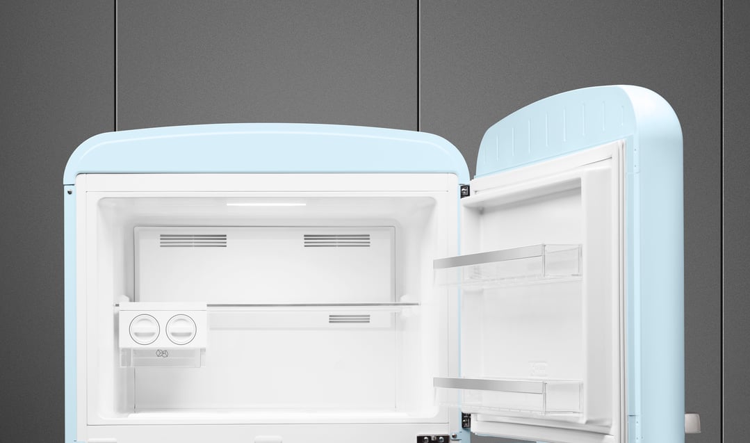 Smeg FAB 50 50’S Style Retro Refrigerator, Right Hand - Pastel Blue FAB50RPB5AU
