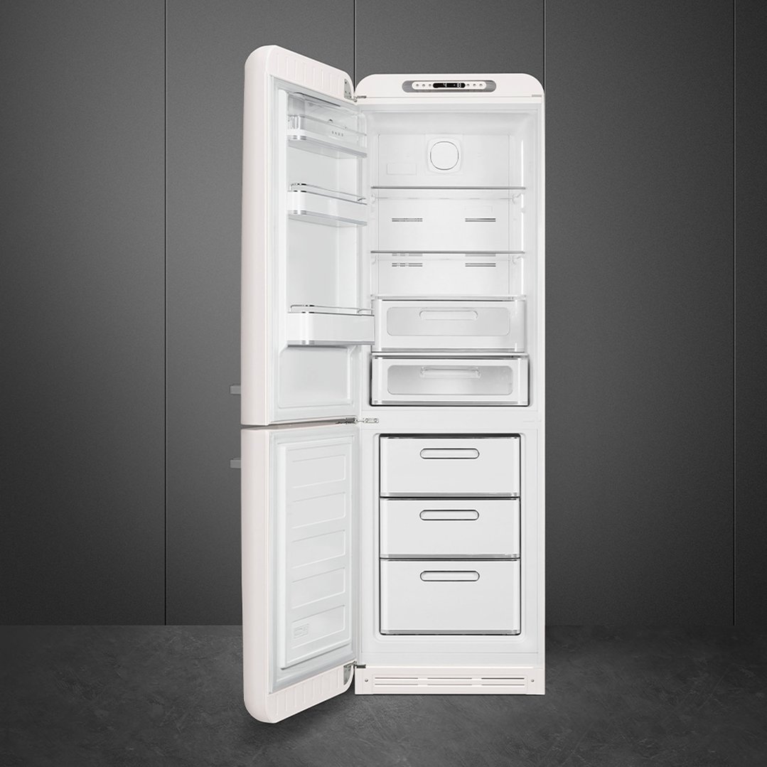 Smeg FAB 32 50’S Style Retro Refrigerator, Left Hand - White FAB32LWH5AU