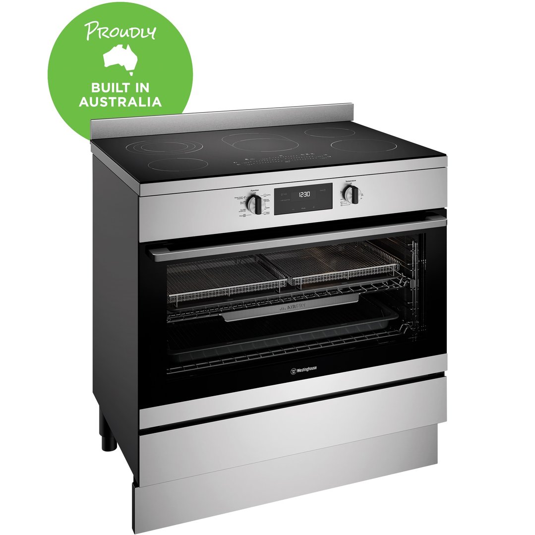 Westinghouse 90cm Electric Freestanding Oven with 5 Air Fry WFE9546SD