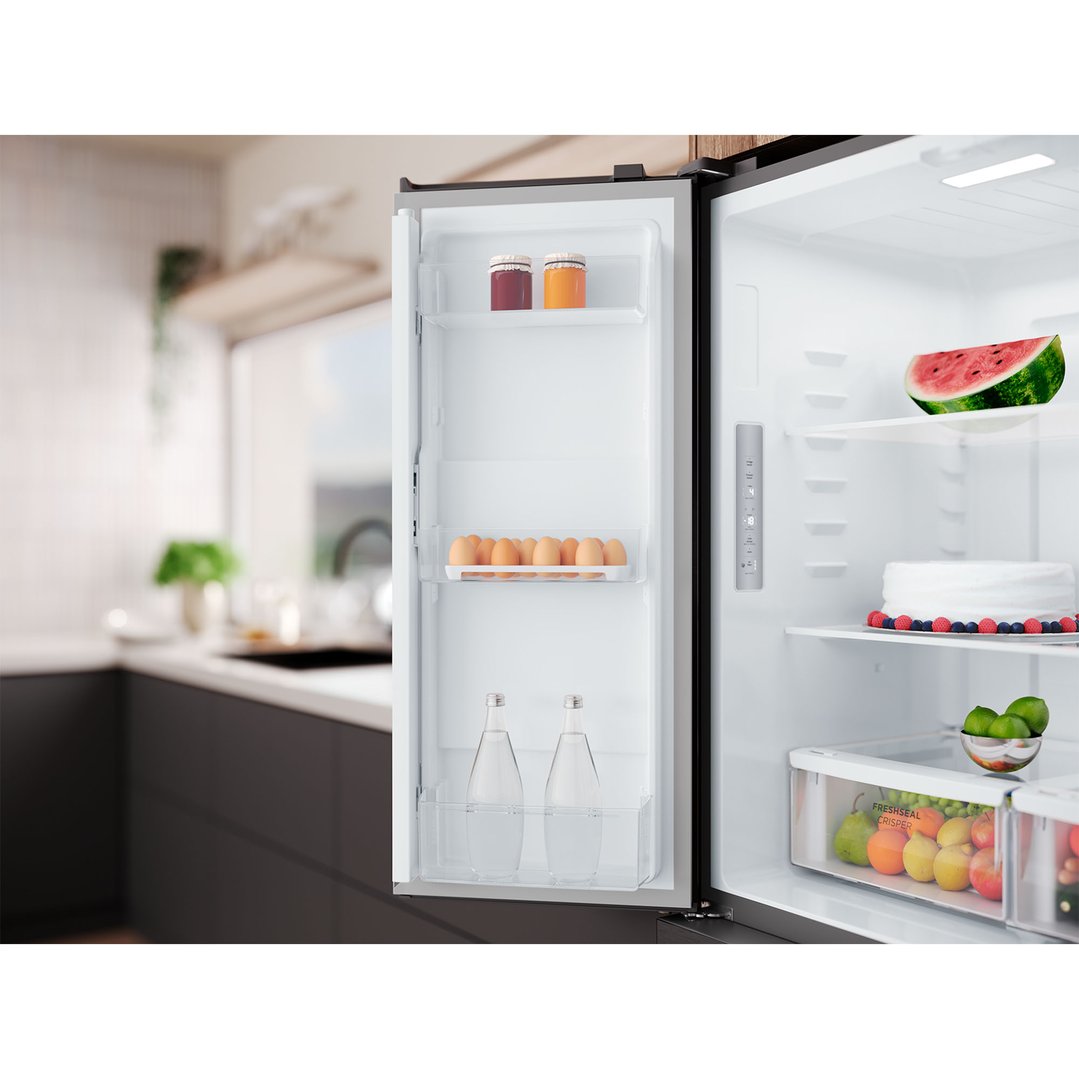 Westinghouse 564L Quad Door Fridge, Matte Charcoal Black WQE5700BD