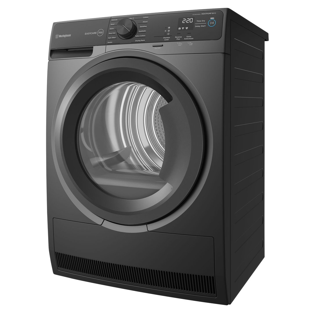 Westinghouse 8kg Dark Grey Heat Pump Dryer WDH804N8SA