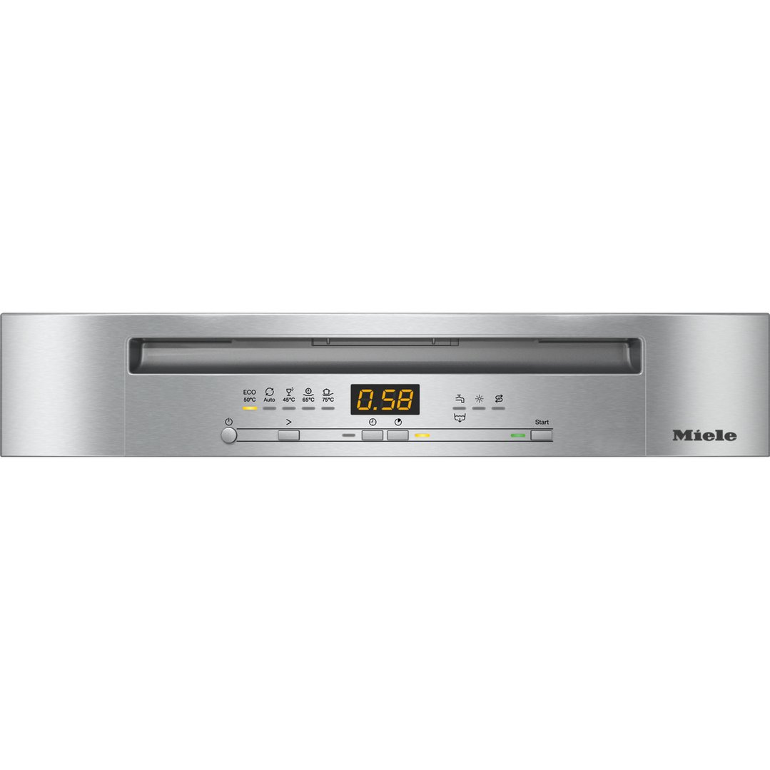 Miele 60cm Semi-Integrated Dishwasher with AutoOpen Drying CleanSteel Fascia G5210SCICLST