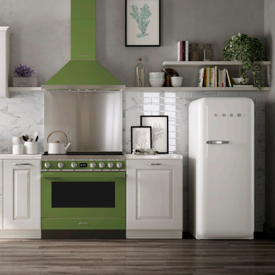 Smeg Portofino By90cm Wallmount Rangehood KPFA9OG